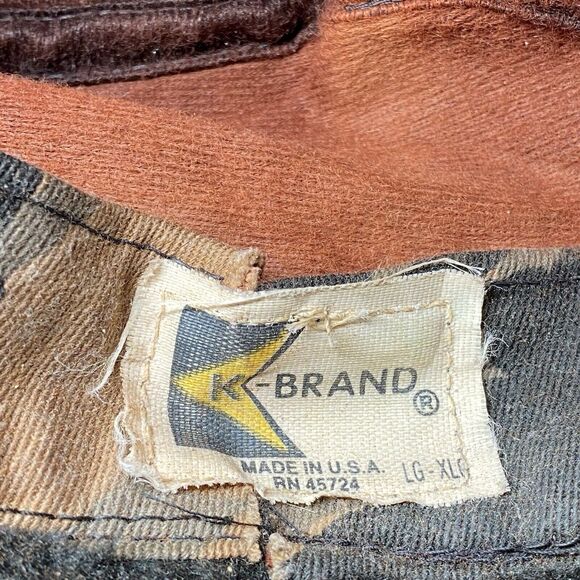 Vintage K-Brand Tiger Stripe Camouflage Hat Neck Flap Size L-XL (H2) - Picture 8 of 9